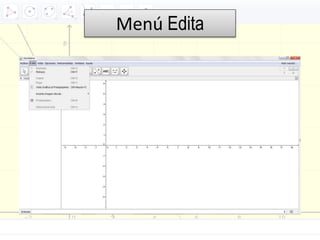 Menú Edita
 