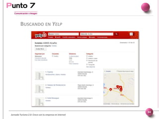 Jornada Turismo 2.0: Crece con tu empresa en internet
BUSCANDO EN YELP
84
 
