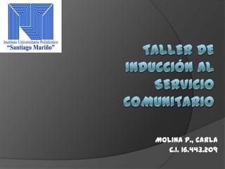 Molina P., Carla
C.I. 16.443.209
 