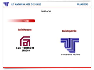 Frente
Lado Izquierdo
Nombre del Alumno
Lado Derecho
 