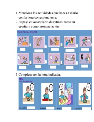 Refuerzo Inglés worksheet