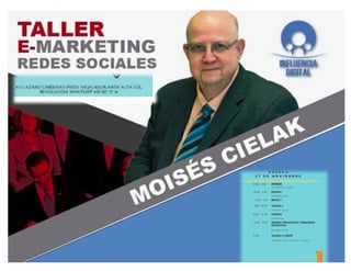 @mcielak Influenciadigital.com.mx
Taller	Redes	Sociales	Uruapan
profecielak@gmail.com
55	3775	9827
Contenidos
 