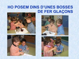 HO POSEM DINS D’UNES BOSSES DE FER GLAÇONS 