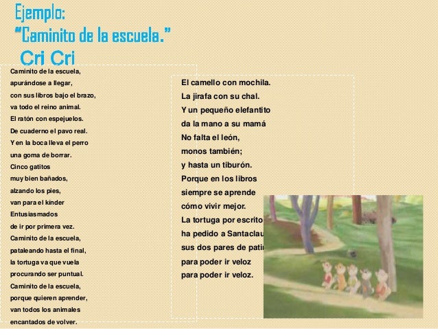 Cri Cri Caminito De La Escuela Letra
