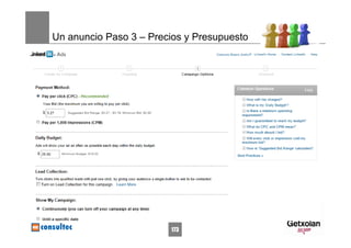 Un anuncio Paso 3 – Precios y Presupuesto




                        173
 