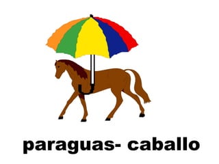 paraguas- caballo
 