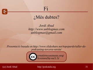 Taller de Podcasting