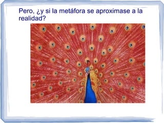 Pero, ¿y si la metáfora se aproximase a la
realidad?
 