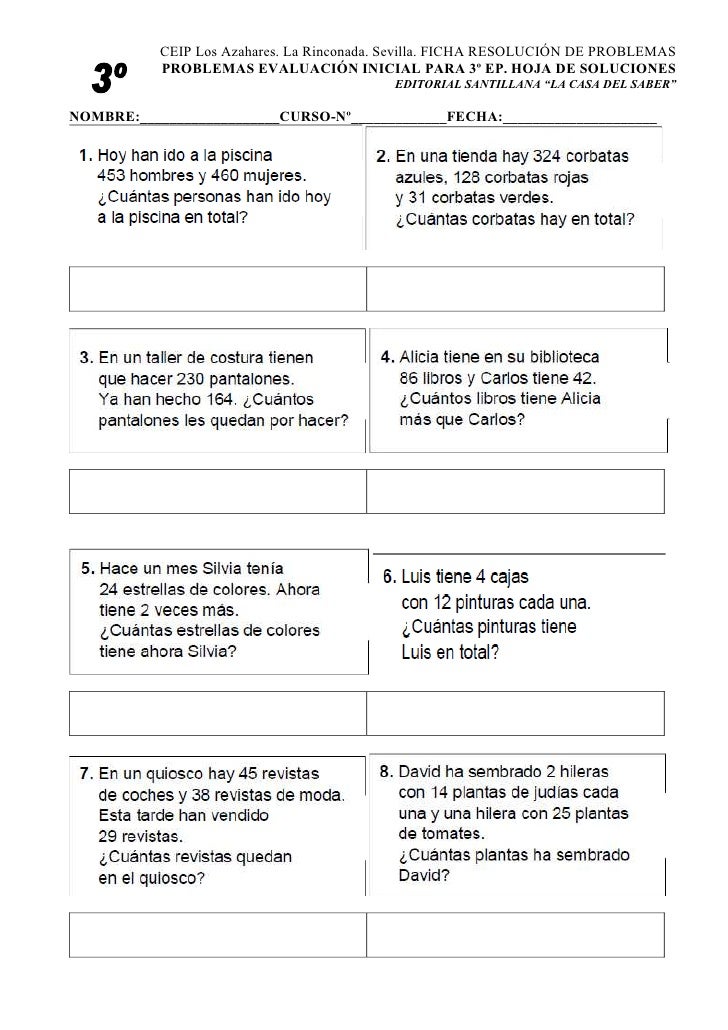 Taller de problemas 4º primaria Taller de problemas 4º primaria