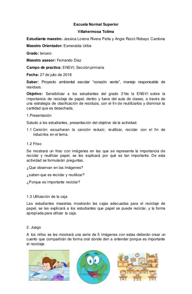 actividades sobre el reciclaje para niños de primaria