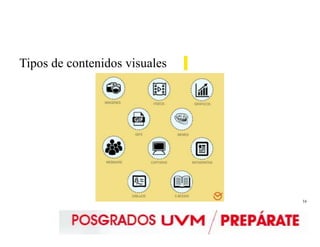 16
Tipos de contenidos visuales
 