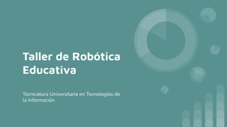 Taller de Robótica
Educativa
Tecnicatura Universitaria en Tecnologías de
la Información
 