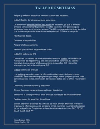 Taller de sistemas bryan melo