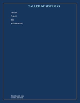 Taller de sistemas bryan melo