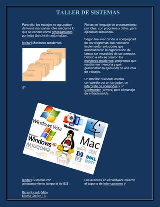 Taller de sistemas bryan melo