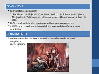 TALLER DE SUTURA PARA LA HEMOSTASIA EN LA CIRUGIA | PPTX