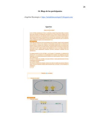 26
14. Blogs de los participantes
-Angeline Bocanegra z: https://laoladelatecnologia31.blogspot.com/
Aportes
 