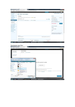 Insertamos una foto:

 