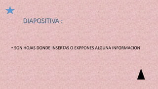 • SON HOJAS DONDE INSERTAS O EXPPONES ALGUNA INFORMACION
 