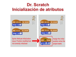 Dr. Scratch
Inicialización de atributos
 