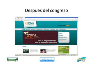 Después del congreso
 
