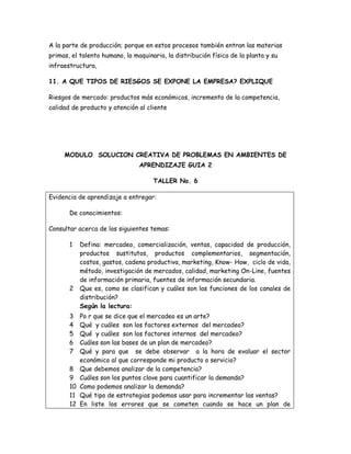 Taller empremdimiento