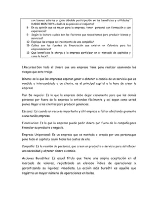 Taller emprendimiento