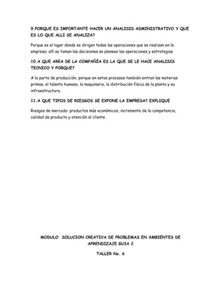 Taller emprendimiento