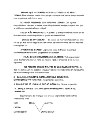 Taller emprendimiento