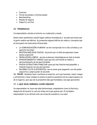 Taller emprendimiento