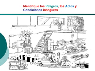 El Desarrollo Humano, base de la Formación Integral de la PersonalLos valores en la empresa
Identifique los Peligros, los Actos y
Condiciones inseguras
 