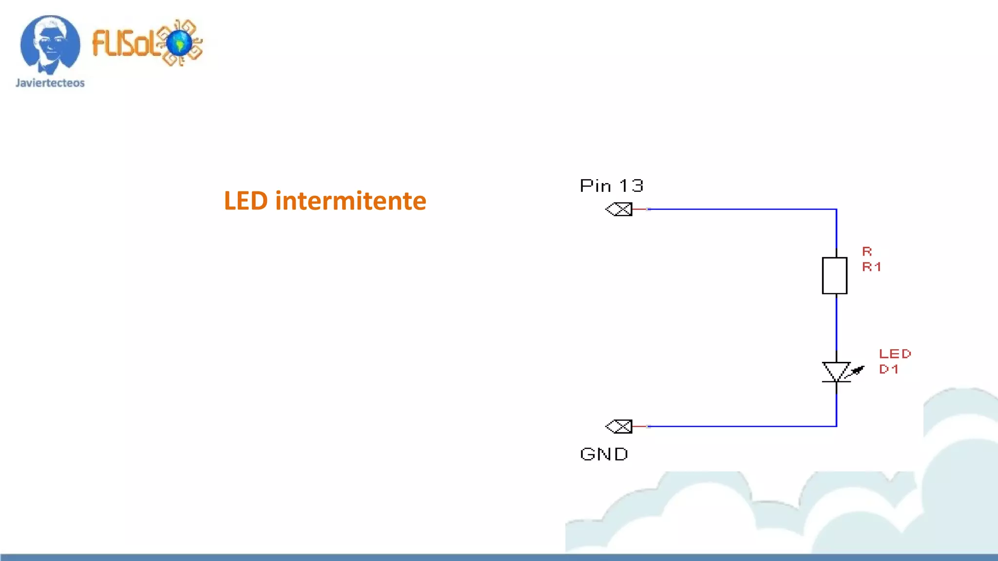 LED intermitente
 