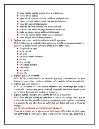 Talleres de salud ocupacional