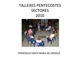 TALLERES PENTECOSTES SECTORES 2010 PARROQUIA SANTA MARIA DEL BOSQUE 