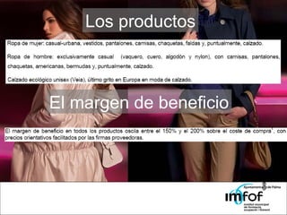 Los productos El margen de beneficio 