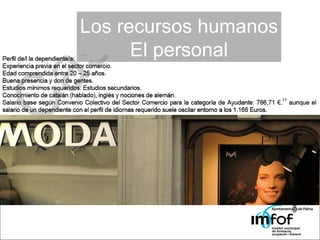 Los recursos humanos El personal 