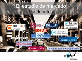 El estudio de mercado Las fuentes Asociaciones empresariales 