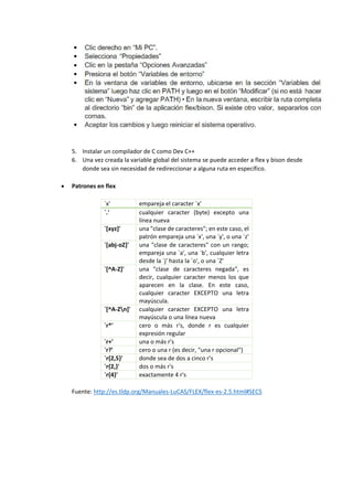 FLEX Y BISON | PDF