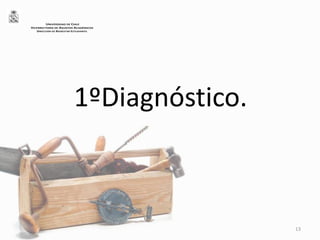 1ºDiagnóstico.
13
UNIVERSIDAD DE CHILE
VICERRECTORÍA DE ASUNTOS ACADÉMICOS
DIRECCIÓN DE BIENESTAR ESTUDIANTIL
 