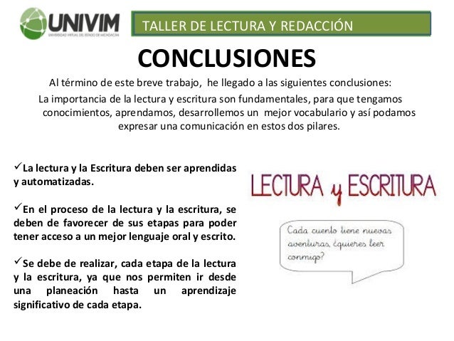 Taller de Lectura y Redacción