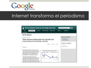 Internet transforma el periodismo 