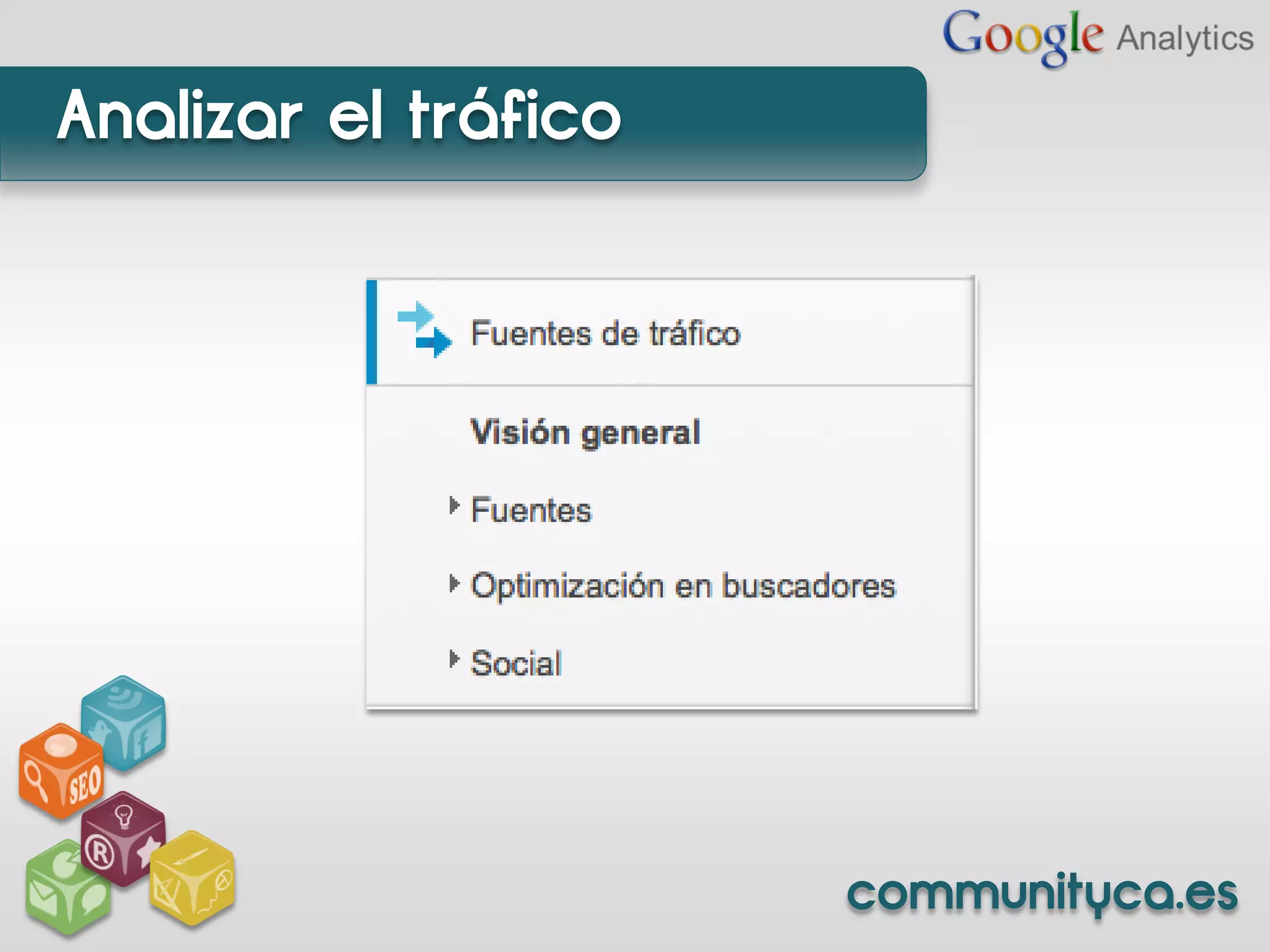 Analizar el tráfico




                      communityca.es
 