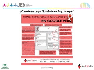 www.andalucialab.org
¿Como	
  tener	
  un	
  perfil	
  perfecto	
  en	
  G+	
  y	
  para	
  que?
 