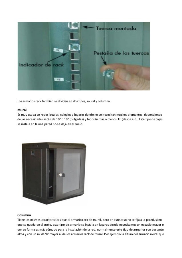 Diferencia Entre Un Armario Rack Mural Y Otro De Columna