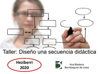 Ana Basterra
Berritzegune de Leioa
Taller: Diseño una secuencia didáctica
Heziberri
2020
 