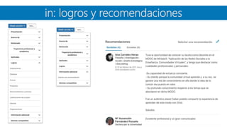 in: logros y recomendaciones
 