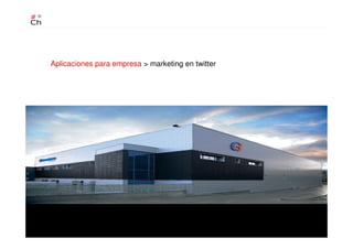 Aplicaciones para empresa > marketing en twitter
 