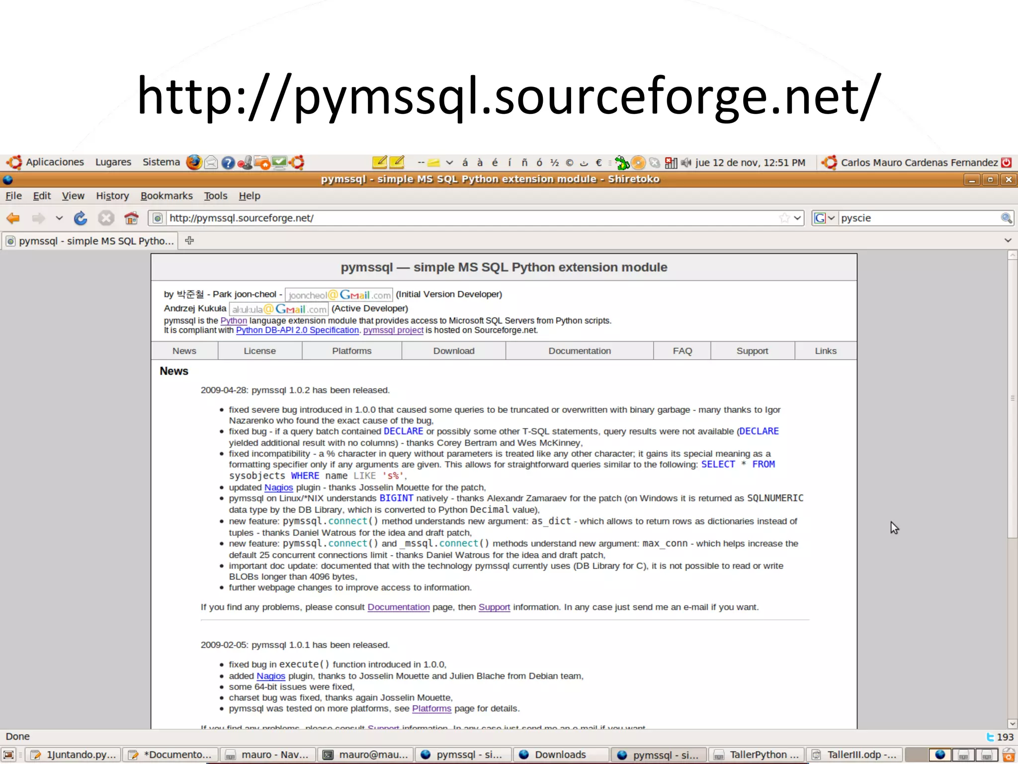 t202.py #!/usr/bin/env python import numpy as np import matplotlib.pyplot as plt t = np.arange(0.0, 1.01, 0.01) s = np.sin(2*2*np.pi*t) plt.fill(t, s*np.exp(-5*t), 'r') plt.grid(True) plt.show() 