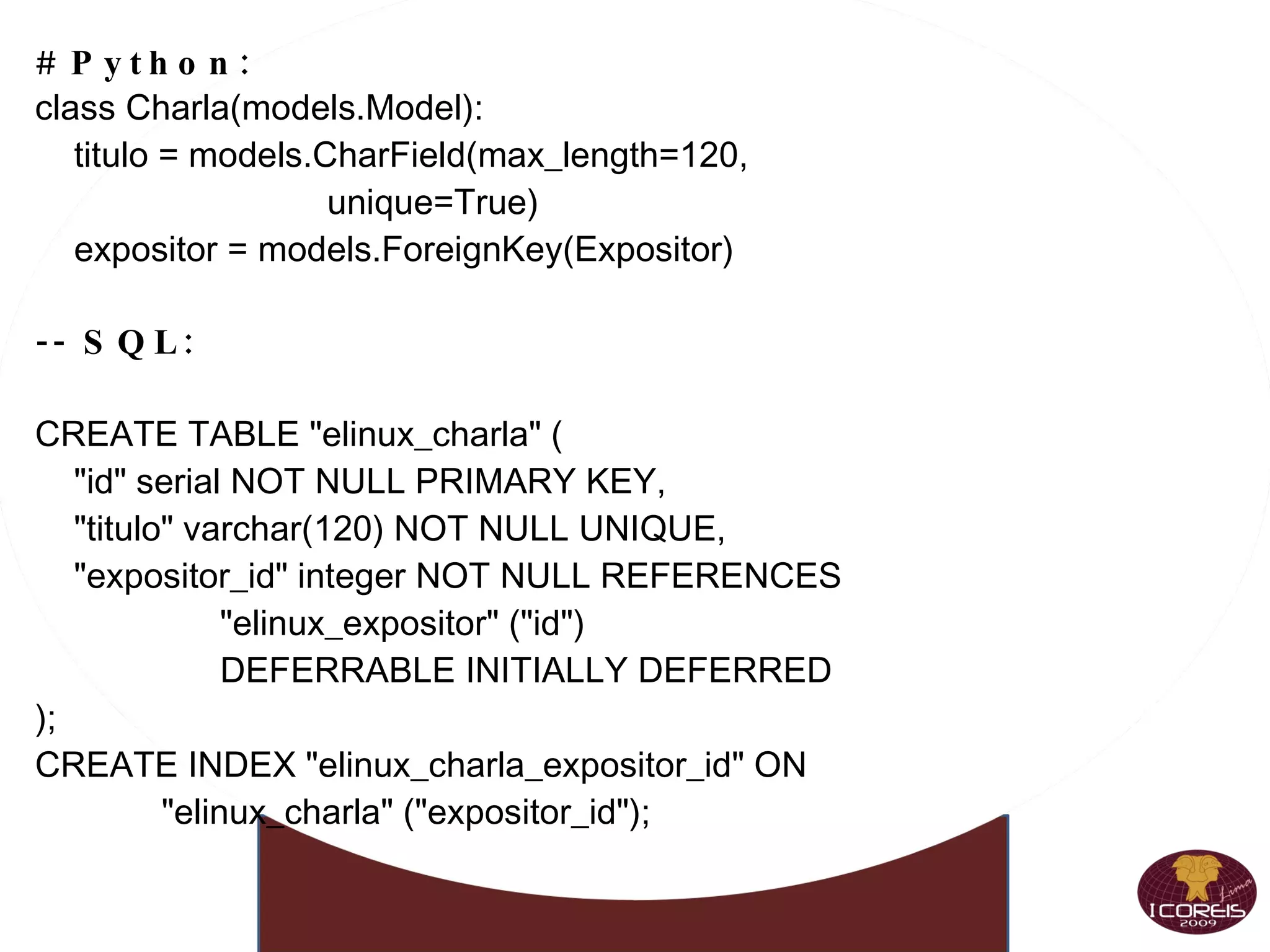 email.py-02 def sendMail(to, subject, text, files=[],server="localhost"): assert type(to)==list assert type(files)==list fro = "unimauro@gmail.com" msg = MIMEMultipart() msg['From'] = fro msg['To'] = COMMASPACE.join(to) msg['Date'] = formatdate(localtime=True) msg['Subject'] = subject msg.attach( MIMEText(text) ) for file in files: part = MIMEBase('application', "octet-stream") part.set_payload( open(file,"rb").read() ) Encoders.encode_base64(part) part.add_header('Content-Disposition', 'attachment; filename="%s"' % os.path.basename(file)) msg.attach(part) smtp = smtplib.SMTP(server) smtp.sendmail(fro, to, msg.as_string() ) smtp.close() sendMail( ["carlos.cardenas.f@upch.pe"], "hello","cheers", ["usuarios.sql","ThekeRS.doc"] ) 