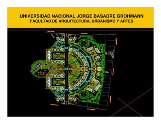 UNIVERSIDAD NACIONAL JORGE BASADRE GROHMANN
   FACULTAD DE ARQUITECTURA, URBANISMO Y ARTES
 